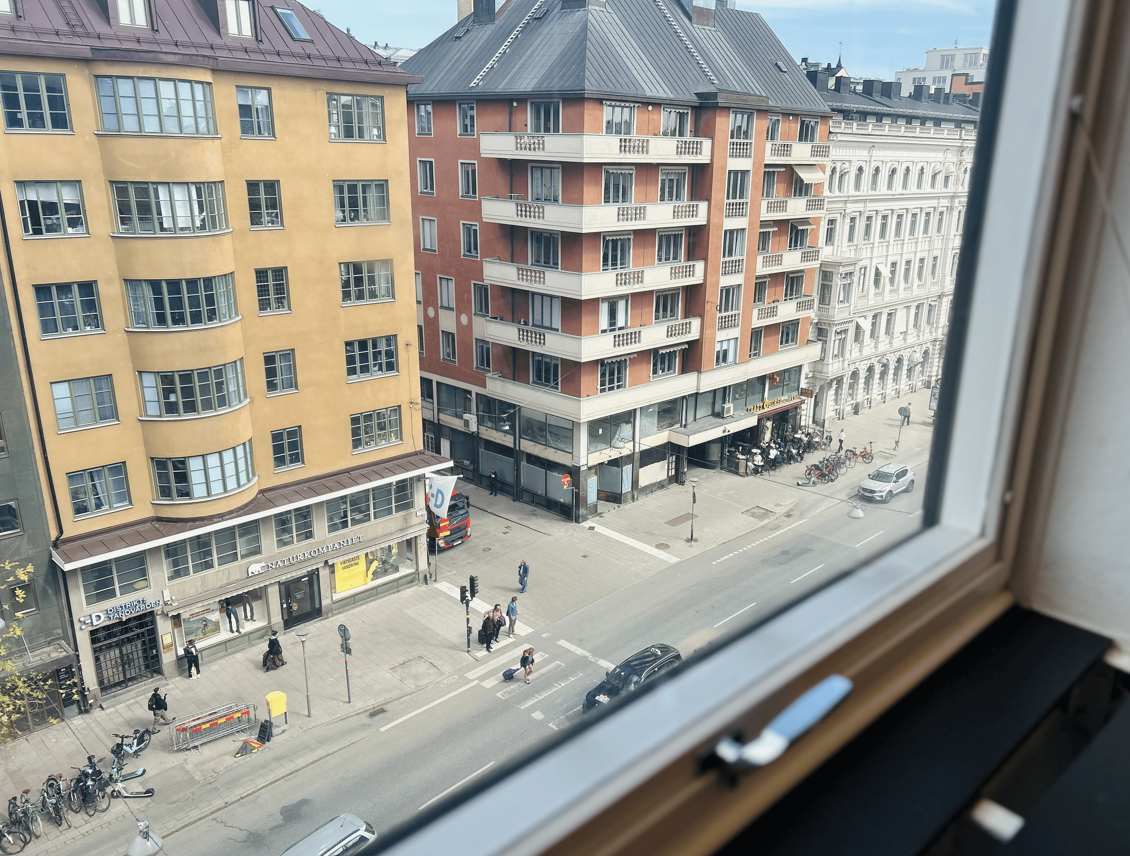 Utsikt från studierum på ABF Stockholm